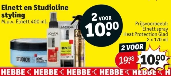 Aanbieding: Elnett en Studioline styling