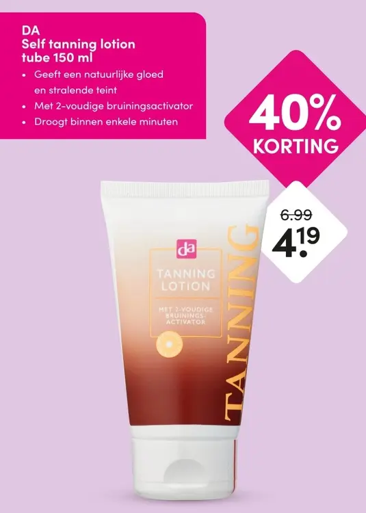 Aanbieding: Self tanning lotion