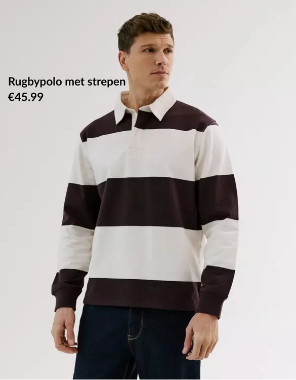 Promotie: Rugbypolo met strepen