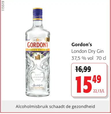 Promotie: London Dry Gin