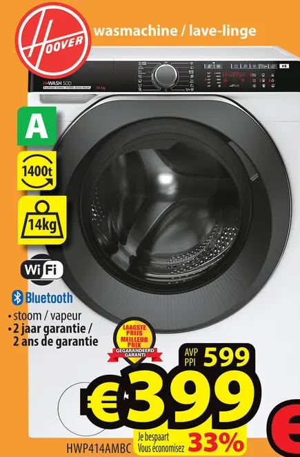 Promotie: wasmachine / lave-linge
