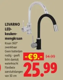 Aanbieding: LED-keuken-mengkraan