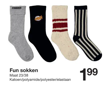 Aanbieding: Fun sokken