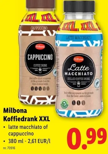 Promotie: Koffiedrank XXL