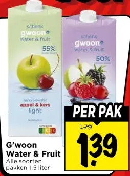 Aanbieding: Water & Fruit