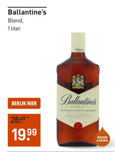 Aanbieding: Ballantine's 100CL