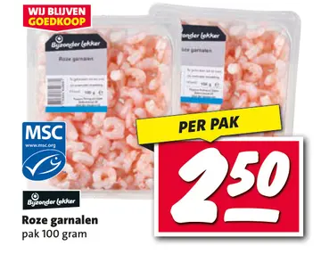 Aanbieding: Roze garnalen
