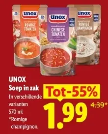 Aanbieding: Soep in zak