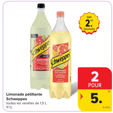 Offre: Limonade pétillante