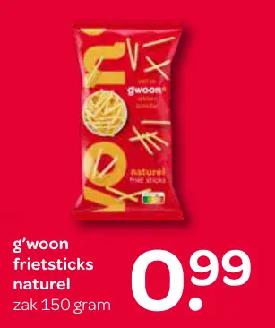 Aanbieding: Frietsticks naturel