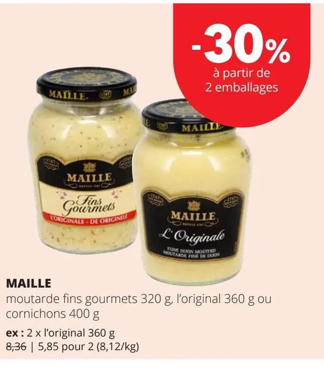 Offre: moutarde fins gourmets