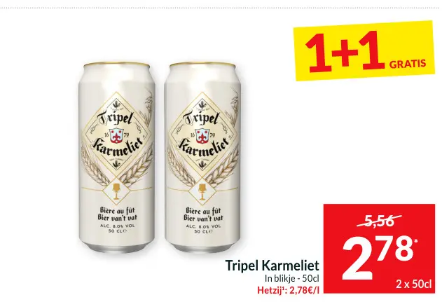 Promotie: Tripel Karmeliet