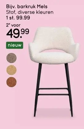 Aanbieding: barkruk Mels