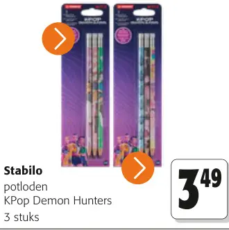 Promotie: Potloden KPop Demon Hunters