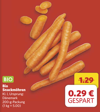 Aanbieding: Bio Snackmöhren