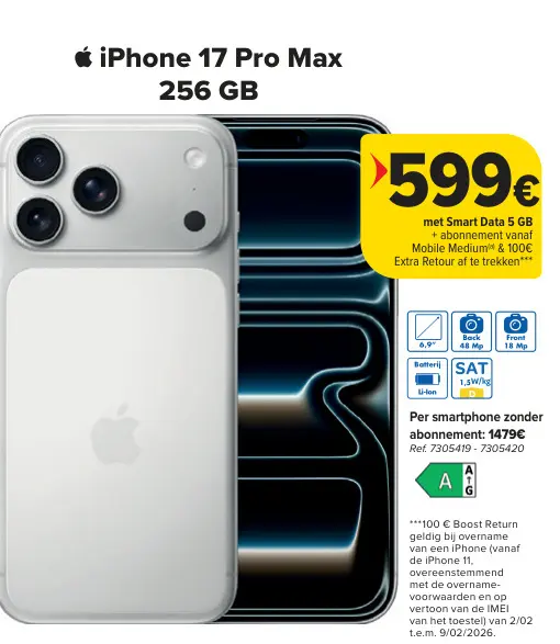Promotie: iPhone 17 Pro Max
