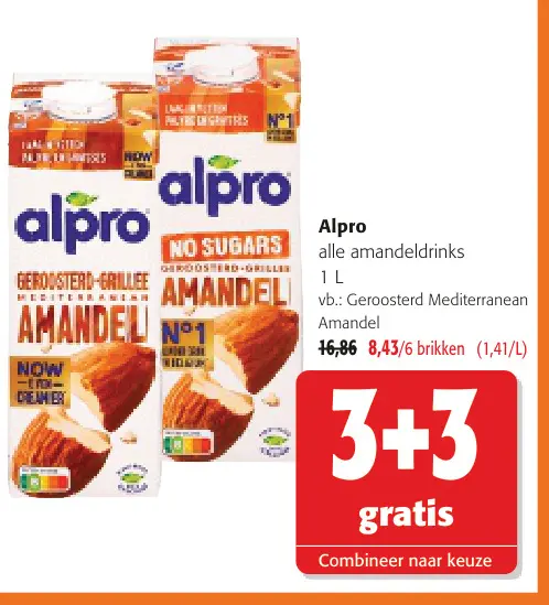 Promotie: Alle amandeldrinks