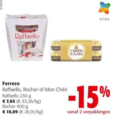 Aanbieding: Raffaello, Rocher of Mon Chéri