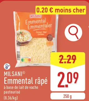 Offre: Emmental râpé