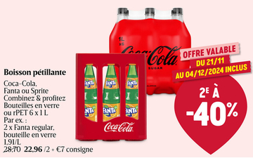 Offre: Boisson pétillante