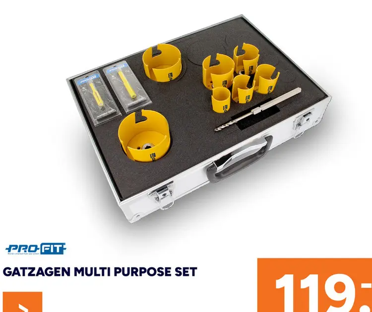 Aanbieding: Gatzagen multi purpose set