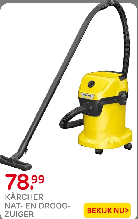 Aanbieding: Kärcher nat- en droogzuiger