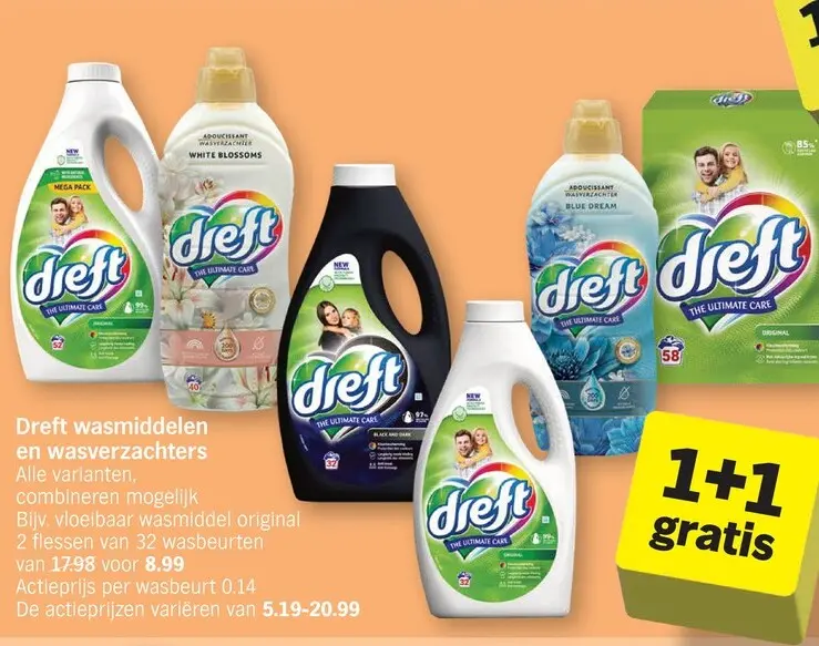 Promotie: Wasmiddelen en wasverzachters