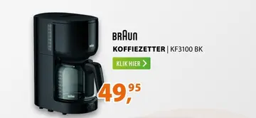 Aanbieding: Braun KF3100 BK PurEase Zwart/grijs