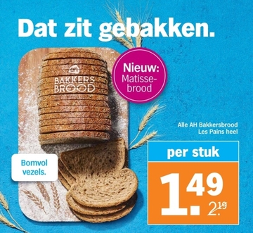 Aanbieding: AH Bakkersbrood Les Pains heel