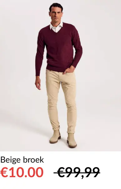 Promotie: Beige broek