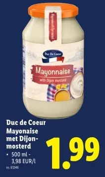 Promotie: Mayonaise met Dijon-mosterd