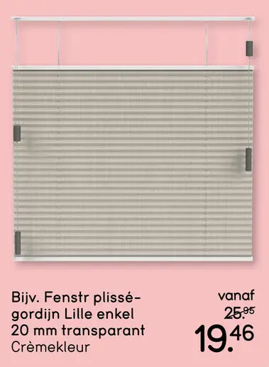 Aanbieding: Fenstr plissé-gordijn Lille enkel