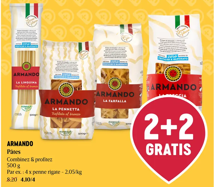 Offre: Armando Pâtes