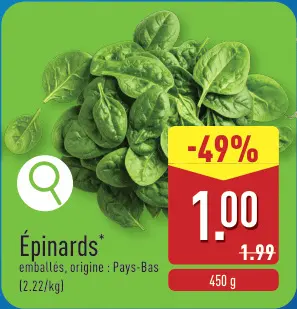 Offre: Épinards