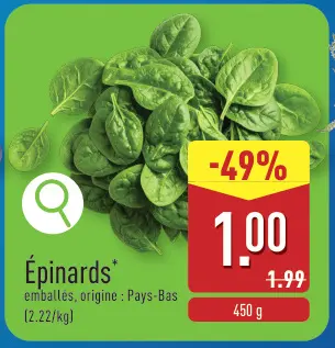 Offre: Épinards