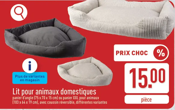 Offre: Lit pour animaux domestiques