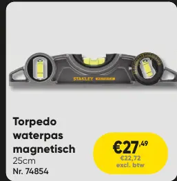 Promotie: Torpedo waterpas magnetisch
