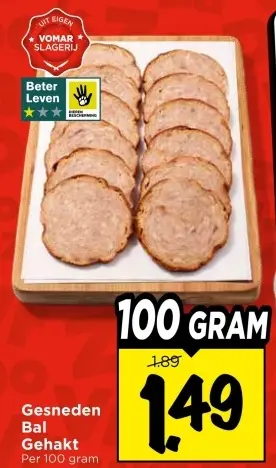 Aanbieding: Gesneden Bal Gehakt