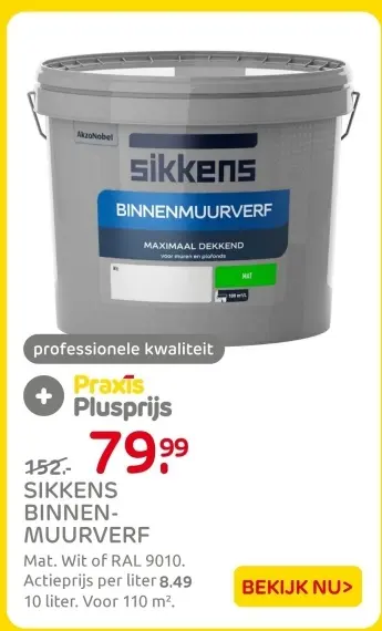 Aanbieding: Sikkens binnenmuurverf