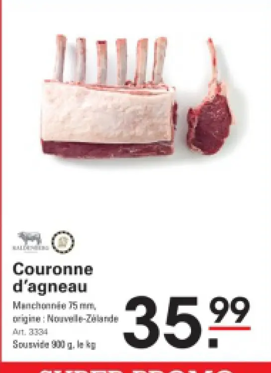 Offre: Couronne d'agneau