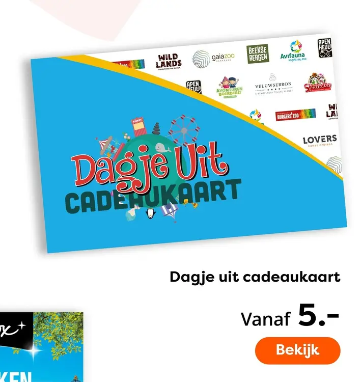 Aanbieding: Dagje uit cadeaukaart