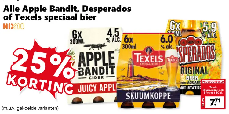 Aanbieding: Apple Bandit, Desperados of Texels speciaal bier