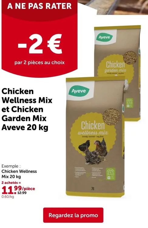 Offre: Chicken Wellness Mix et Chicken Garden Mix