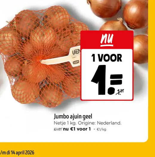 Promotie: Jumbo ajuin geel