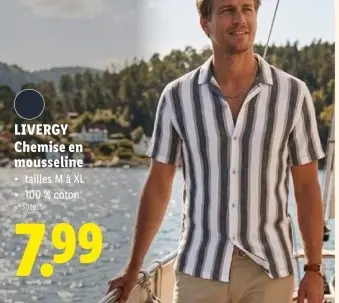 Offre: Chemise en mousseline