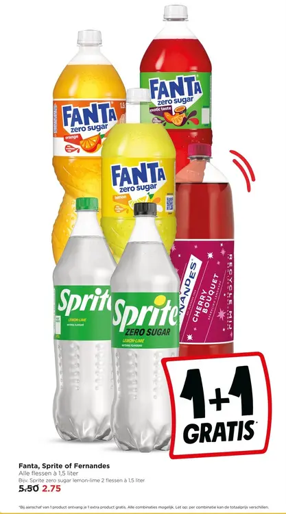 Aanbieding: Fanta, Sprite of Fernandes