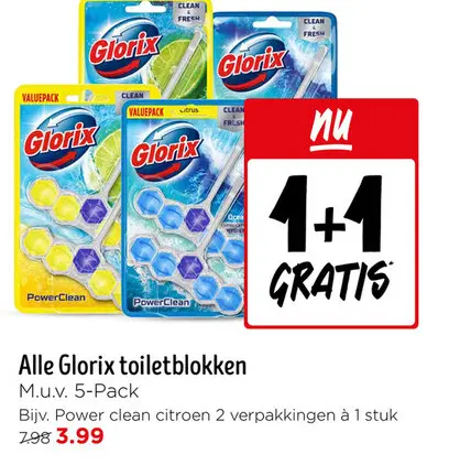 Aanbieding: Glorix toiletblokken