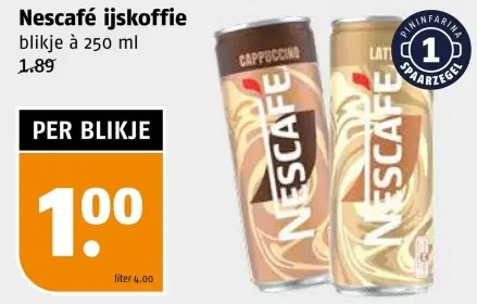 Aanbieding: Nescafé ijskoffie