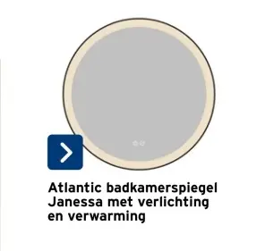 Aanbieding: Atlantic badkamerspiegel Janessa met verlicht