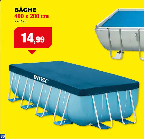 Offre: Intex bâche pour piscine solaire 400x200 cm